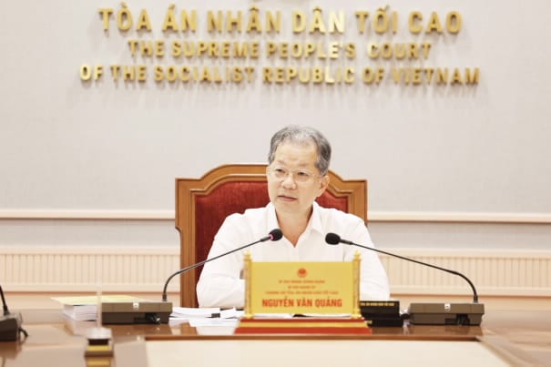 Tòa án nhân dân tối cao tổ chức phiên họp báo cáo tiến độ triển khai Nền tảng số thông minh