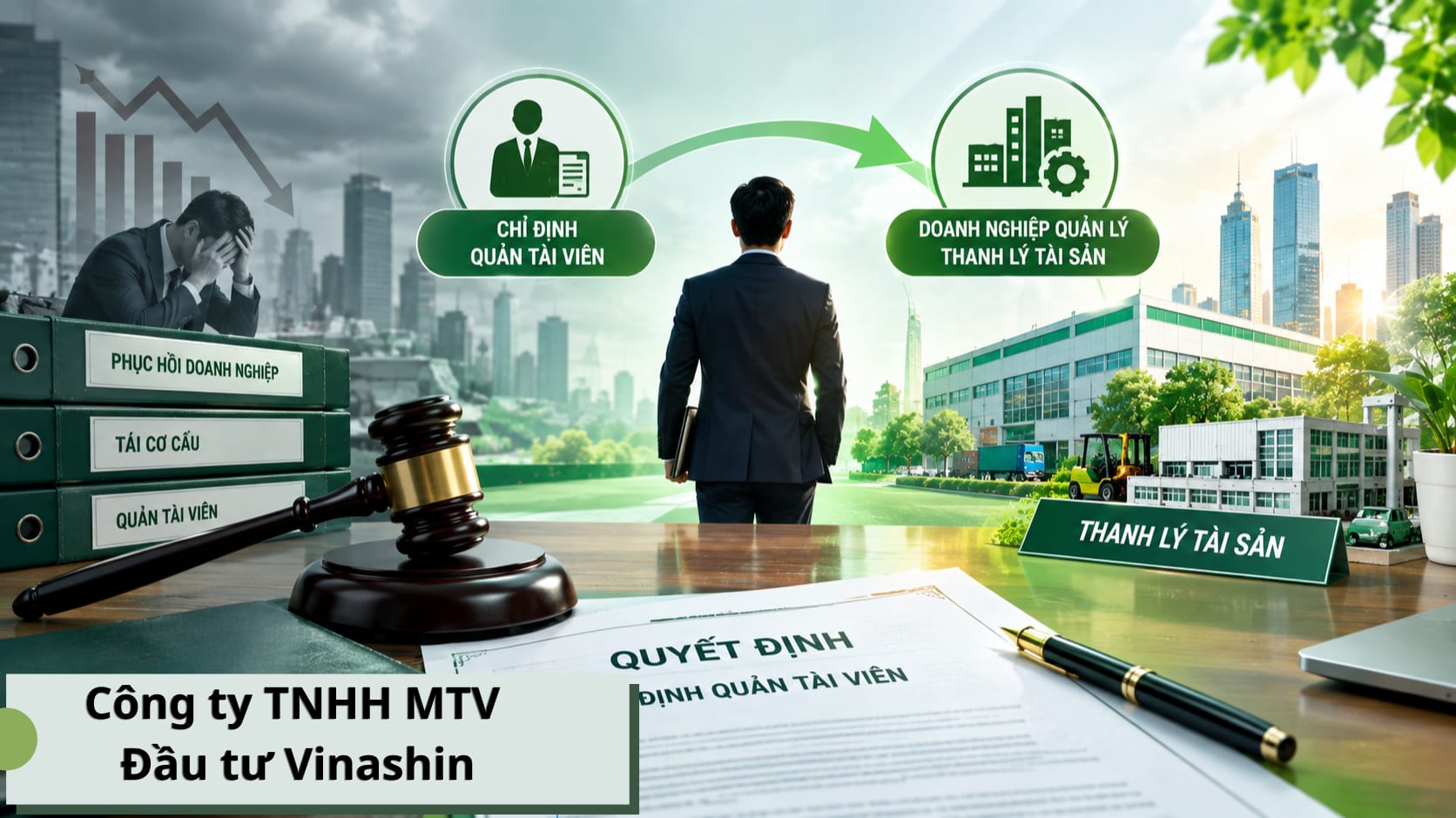 Quyết định chỉ định Quản tài viên thực hiện thủ tục phá sản Công ty TNHH MTV Đầu tư Vinashin 